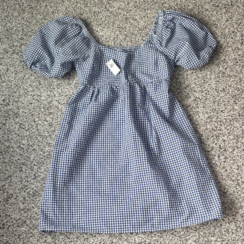 Old navy gingham dress xs